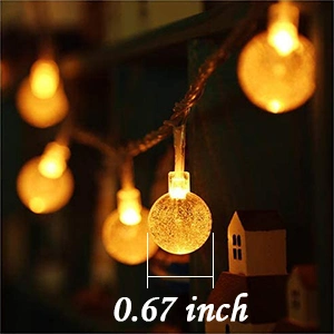 Battery Operated Globe Ball Fairy String Lights with Remote for Bedroom Patio Indoor &amp; Outdoor Party Wedding Christmas