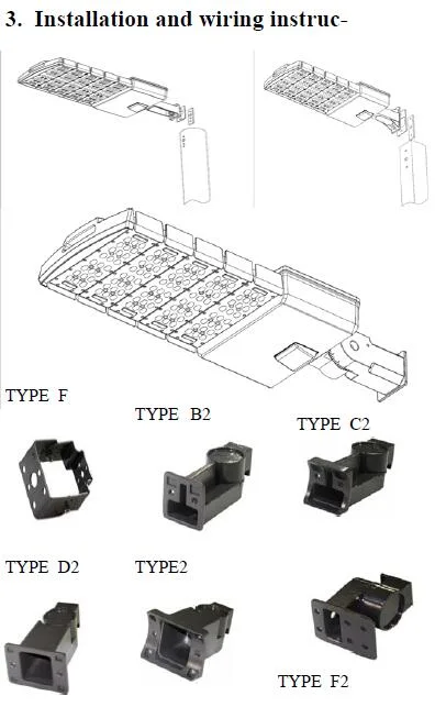 Easy Install High Power 150W 200W 300W Modular LED Street Light IP65 Waterproof Parking Lot Light