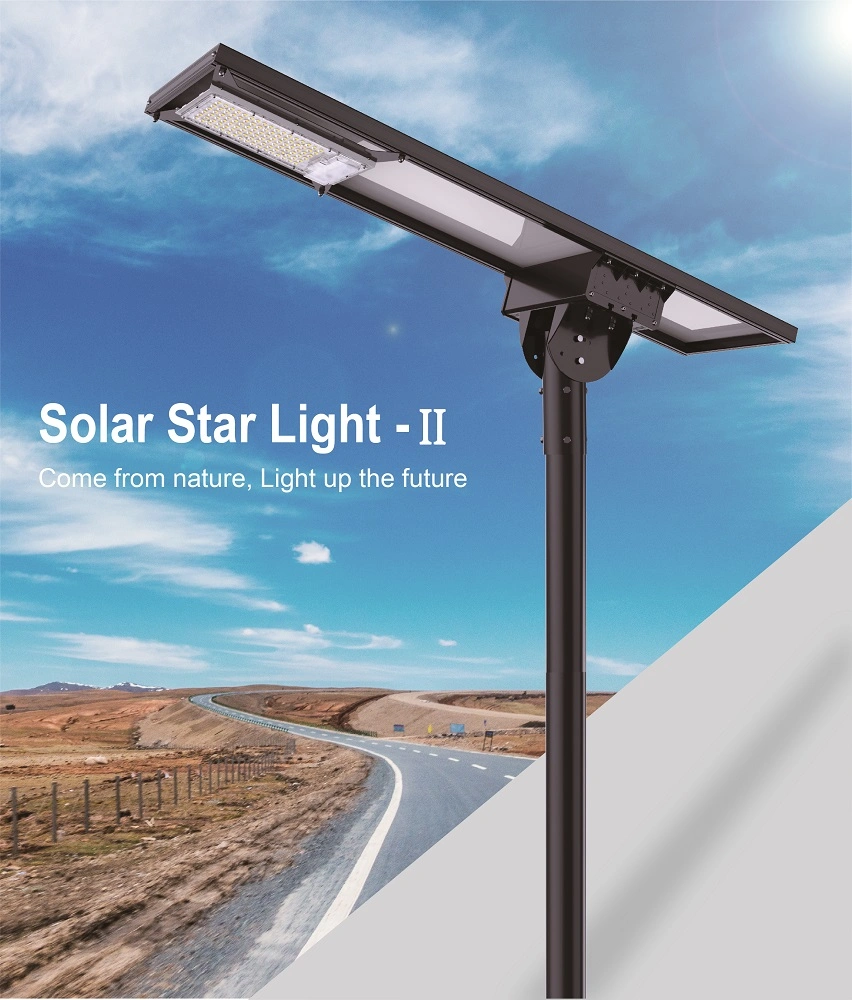 New Model Solar Luminaire Remote Control Installation Sensor All in One LED Solar Street Light