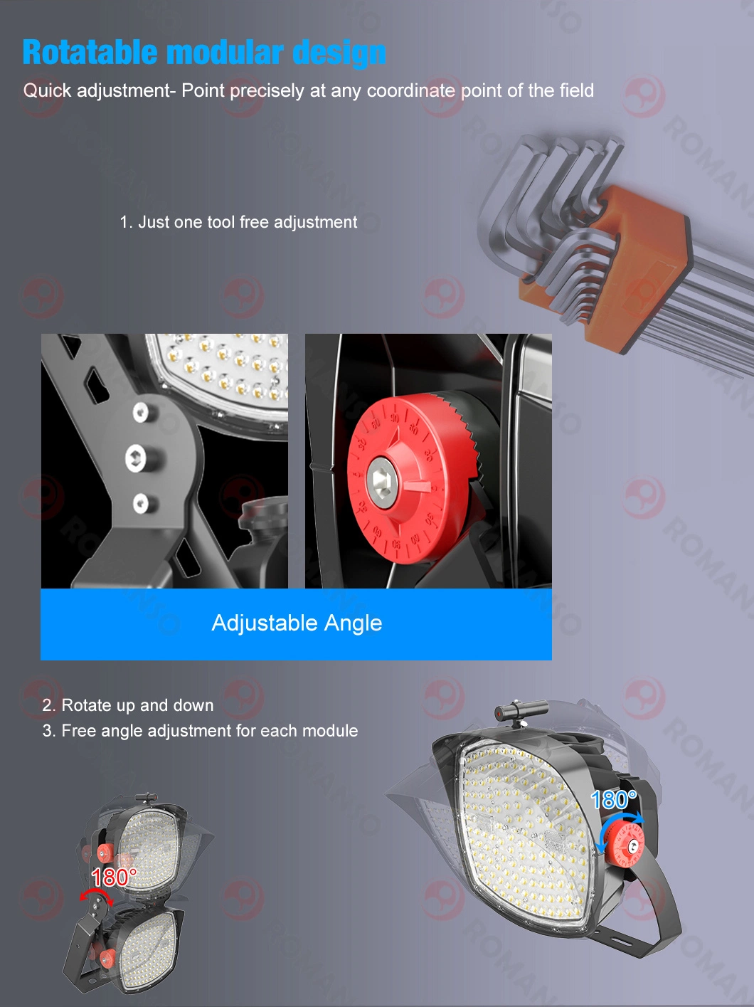 50wled Flood Light IP65 Waterproof SMD Outdoor Lighting Courtyard Die Cast Aluminum