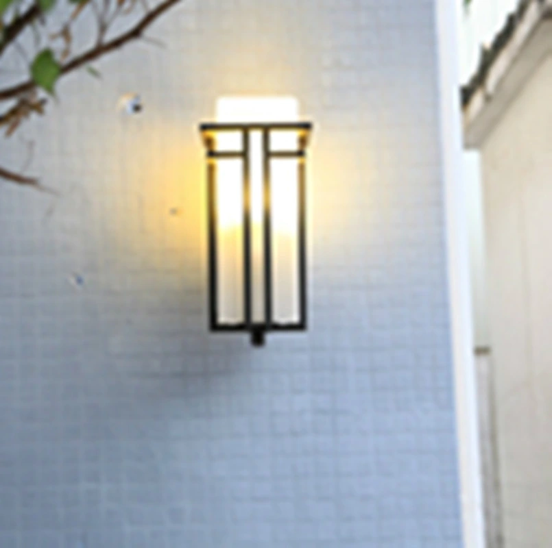 European Outdoor Wall Lamp Waterproof Outdoor Exterior Wall Light Black (WH-HR-92)