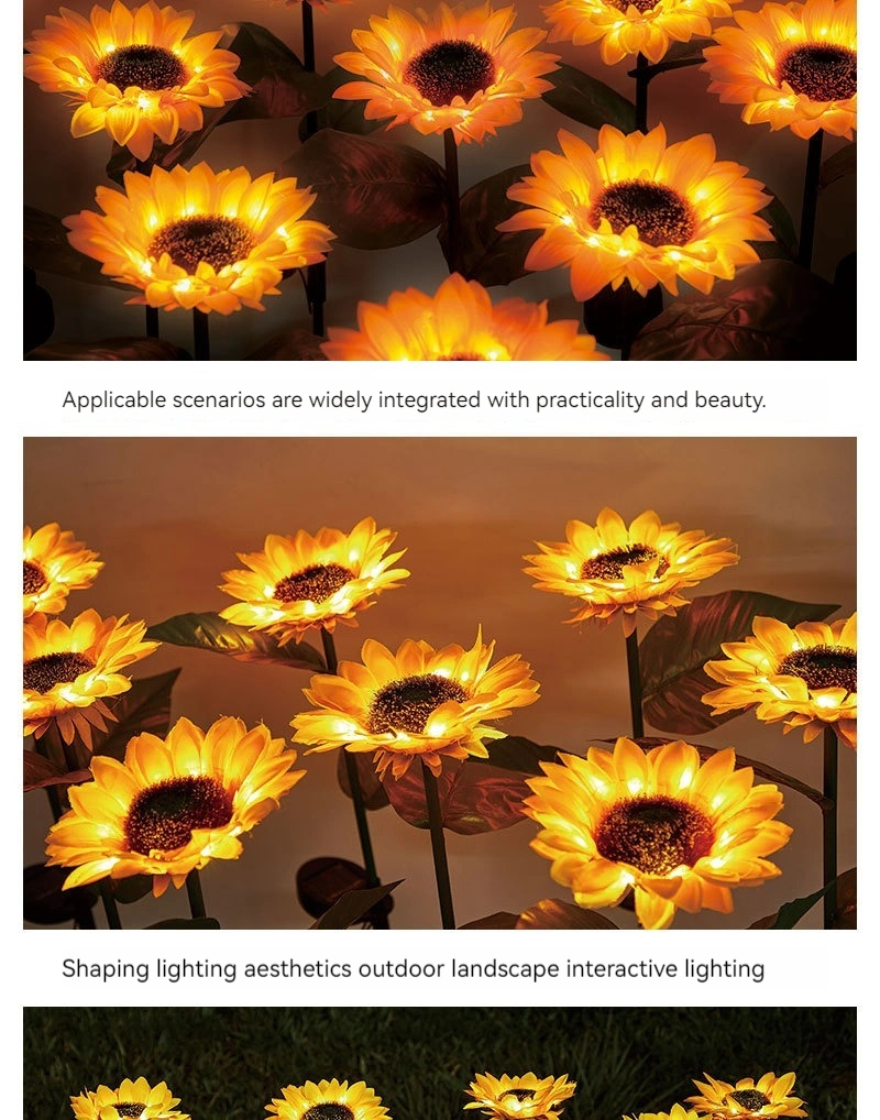 Garden Courtyard Decoration Outdoor Landscape Lighting LED Tulip Flower Lamp