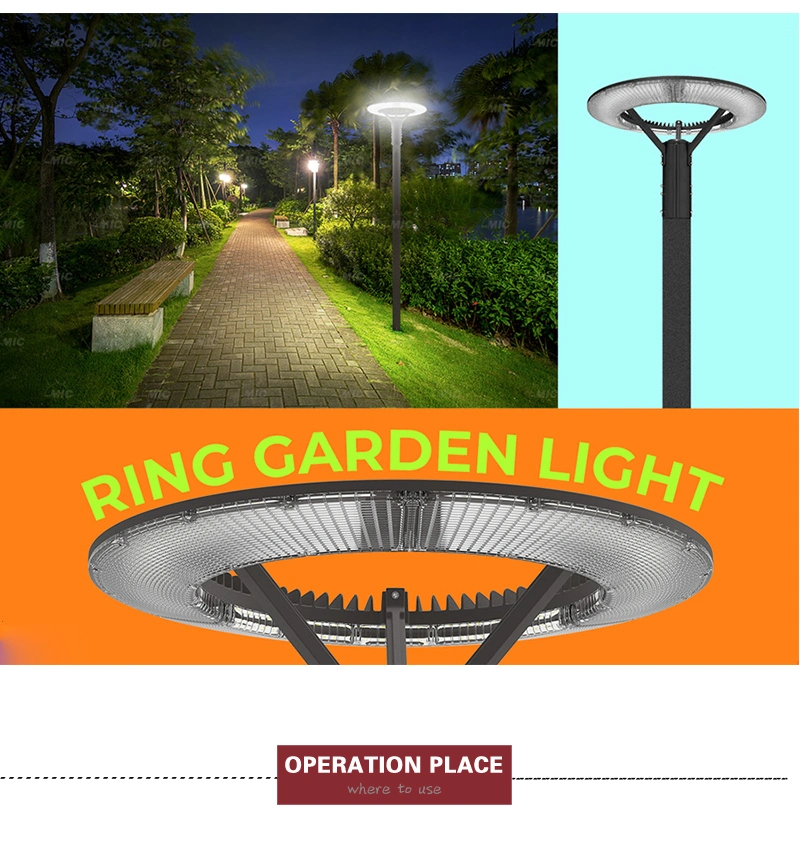 2021 Newest Design 100W High Brightness Aluminum LED Post Top Light Fixture