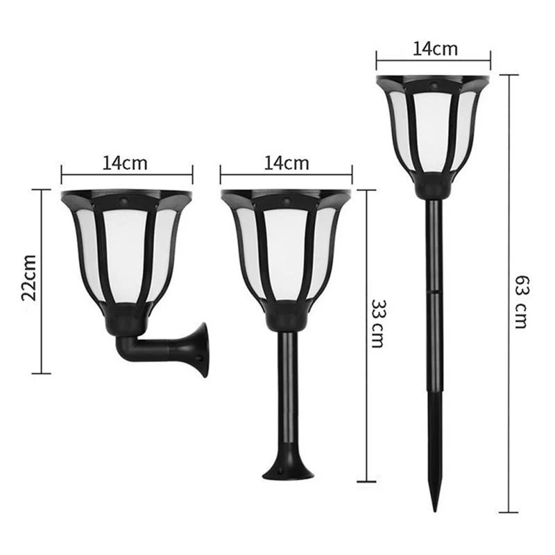 2023 Waterproof Landscape Lamp LED Solar Power Garden Light for Pathway Lawn Patio Yard Walkway Driveway Path Courtyard Decorate Lighting