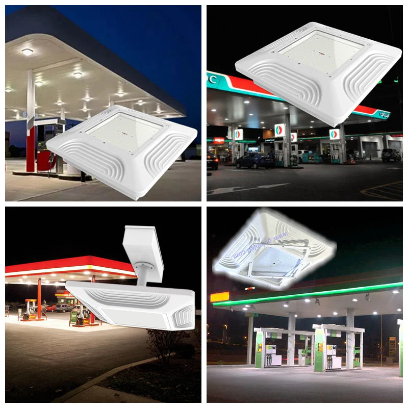 Factory Low Price Ceiling Recessed Mounting 40W 60W 80W 100W 120W 150W 200W 240W Warehouse Parking Garage Explosion-Proof Petrol Gas Station LED Canopy Light