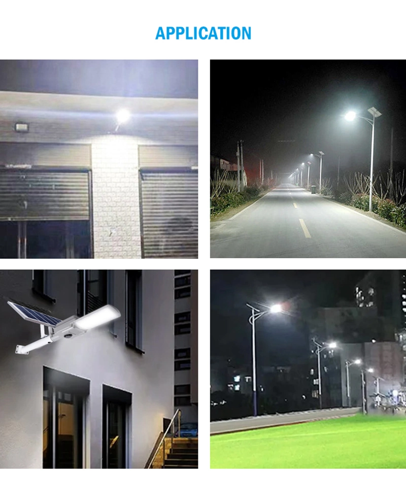 300W Solar LiFePO4 Outdoor Garden Road Flood Post Pole Light