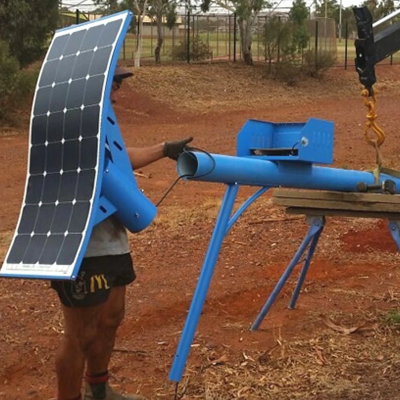 LED Wave Solar Light With Flexible Solar Panels For Courtyard