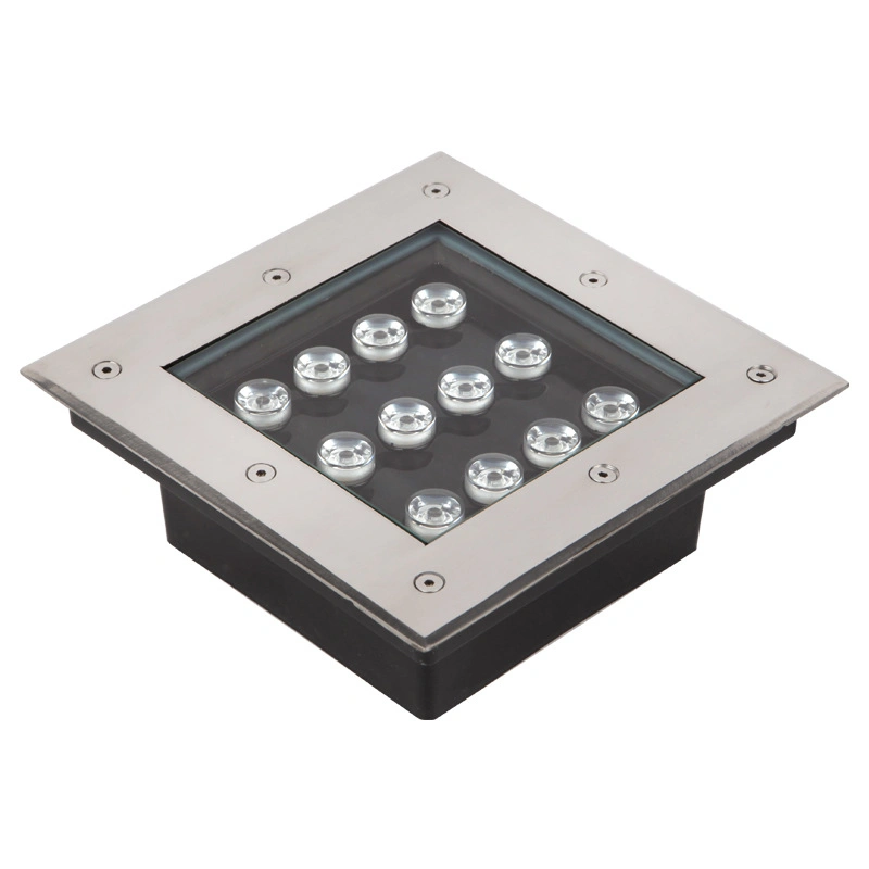 16W LED Square Outdoor Waterproof Park Landscape Light Courtyard Recessed Lawn Floor Light