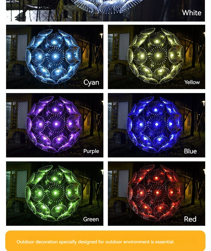 Garden Courtyard Decoration Outdoor Landscape Lighting LED Tulip Flower Lamp