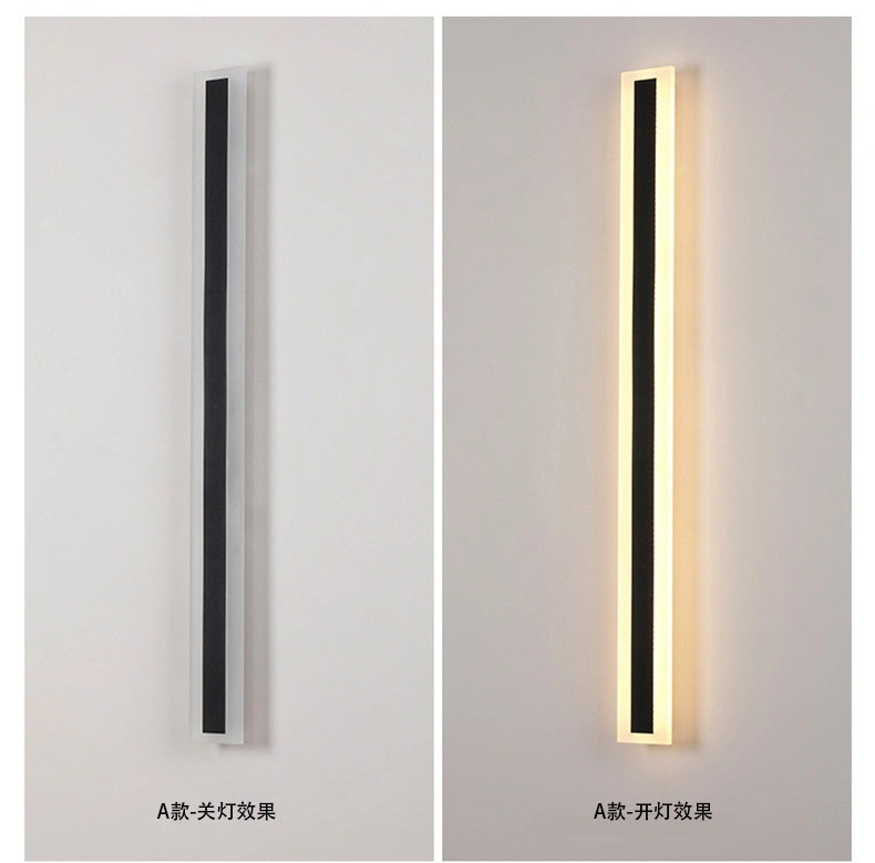 600mm/1200mm LED Super Slim Garden Courtyard Waterproof up/Down Surface Mounted Linear Wall Light Lamp