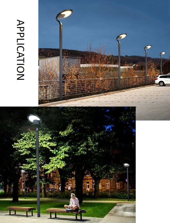 Manufacturer Energy Saving Solar LED Lights Powered Fixture for Park Street Outdoor