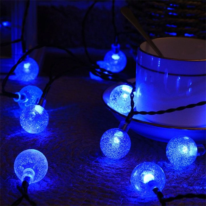 Solar Bubble Bulb String 30LED String Outdoor Waterproof Courtyard Lamp