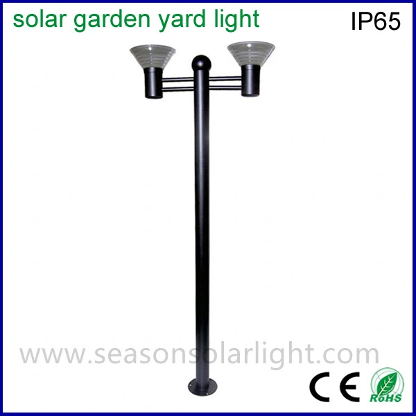 High Power LED Lighting 2m Pole System LED Outdoor Solar Garden Light with LED for Yard Lighting