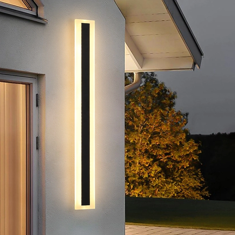 Waterproof Outdoor LED Long Strip Wall Lamp Modern Aluminum IP65 Bathroom Sconce Garden Porch Light (WH-HR-90)