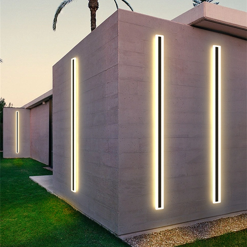 Waterproof Outdoor LED Long Strip Wall Lamp Modern Aluminum IP65 Bathroom Sconce Garden Porch Light (WH-HR-90)