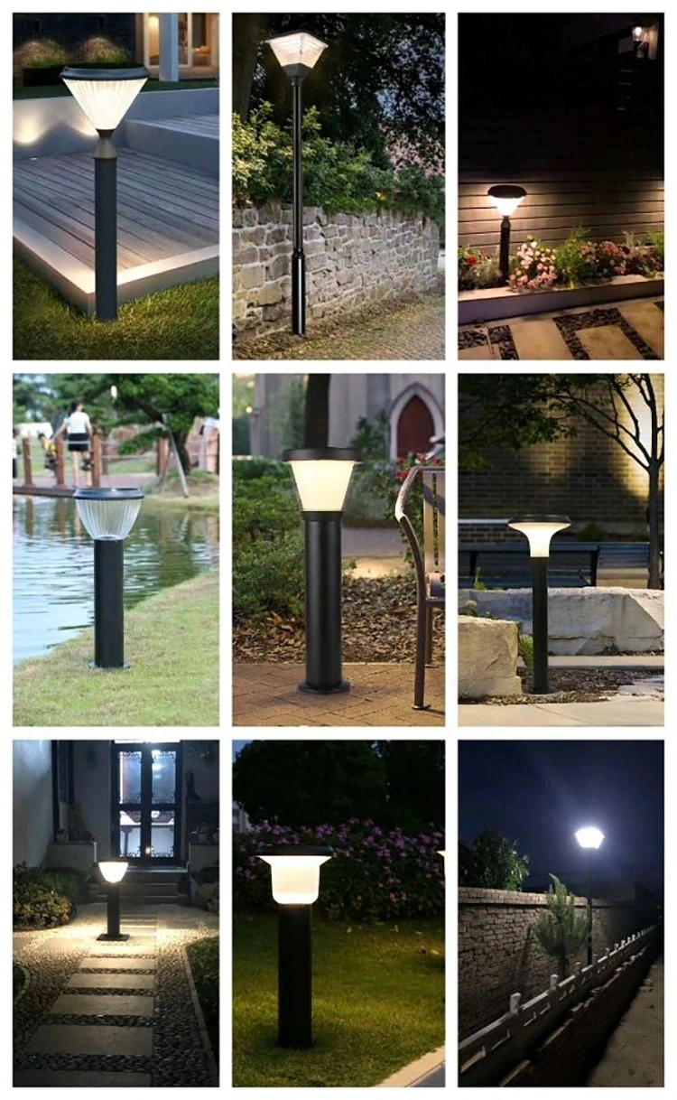 Portable Solar Lighting Fixture Bright LED Light Outdoor Solar Garden Light