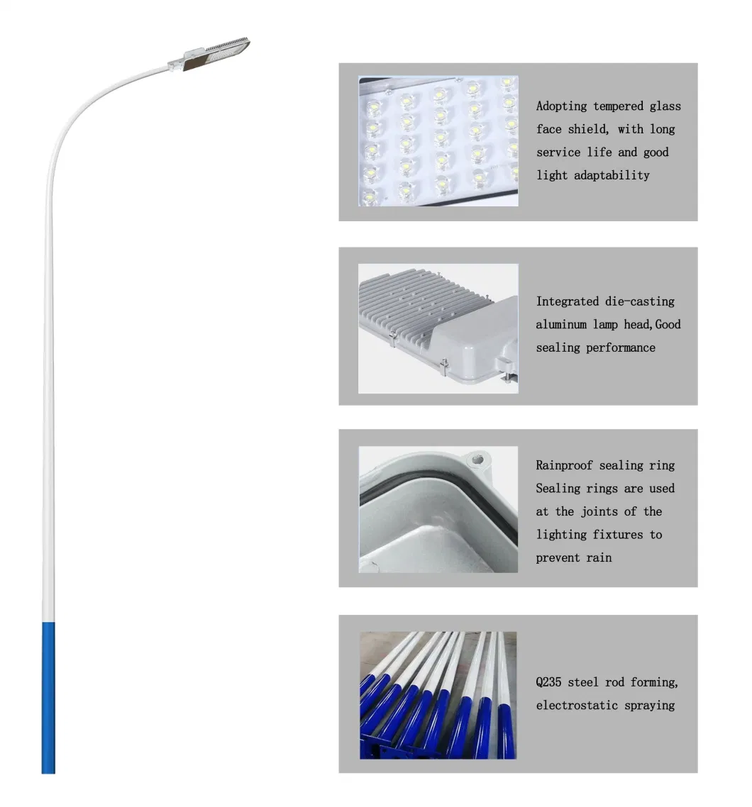 IP65 Highway Area Parking Lights Dimmable 80W LED Street Light