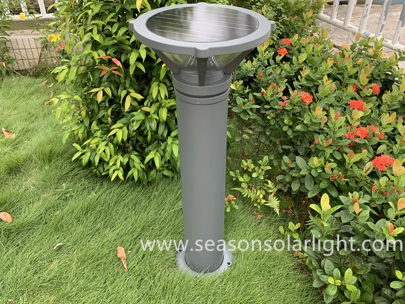 Factory Lighting Alu. Material Top Housing Garden Lighting Post Outdoor Solar Lighting for Courtyard Villa Lighting