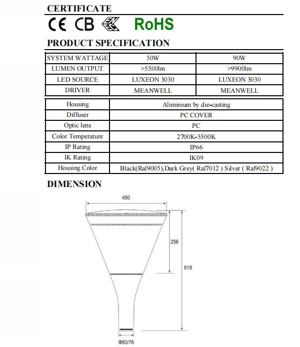 High Quality Affordable Outdoor Lamp for Courtyard