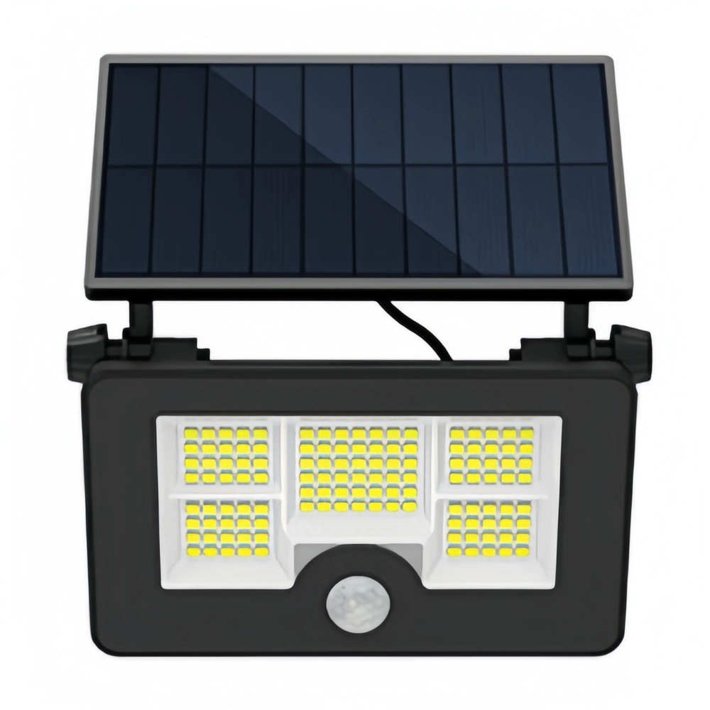 122 LED Solar Motion Sensor Outdoor Lights 1100lm Solar Flood Lights IP65 Waterproof Solar Powered Street Lights Wall Lamps