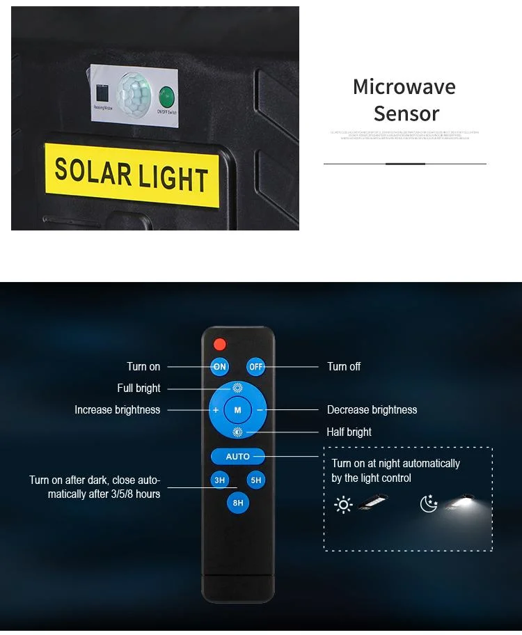 Waterproof IP65 Backyard Wholesale Price 50W 100W 200W 300W 400W Garden Solar Street Lamp Security Flood Lights Wall Lamp All in One Solar LED Street Light