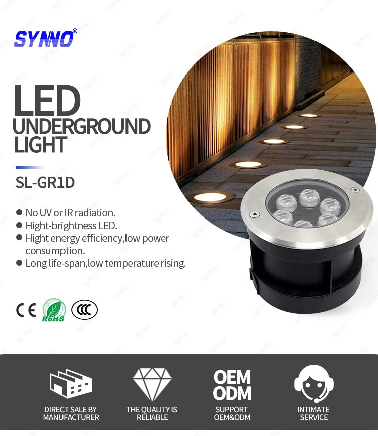 3W LED Underground Light Lamps Outdoor Buried Recessed Floor Lamp Waterproof IP67 Landscape Stair Lighting