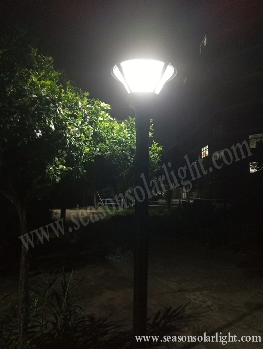 Factory Lighting Alu. Material Top Housing Garden Lighting Post Outdoor Solar Lighting for Courtyard Villa Lighting