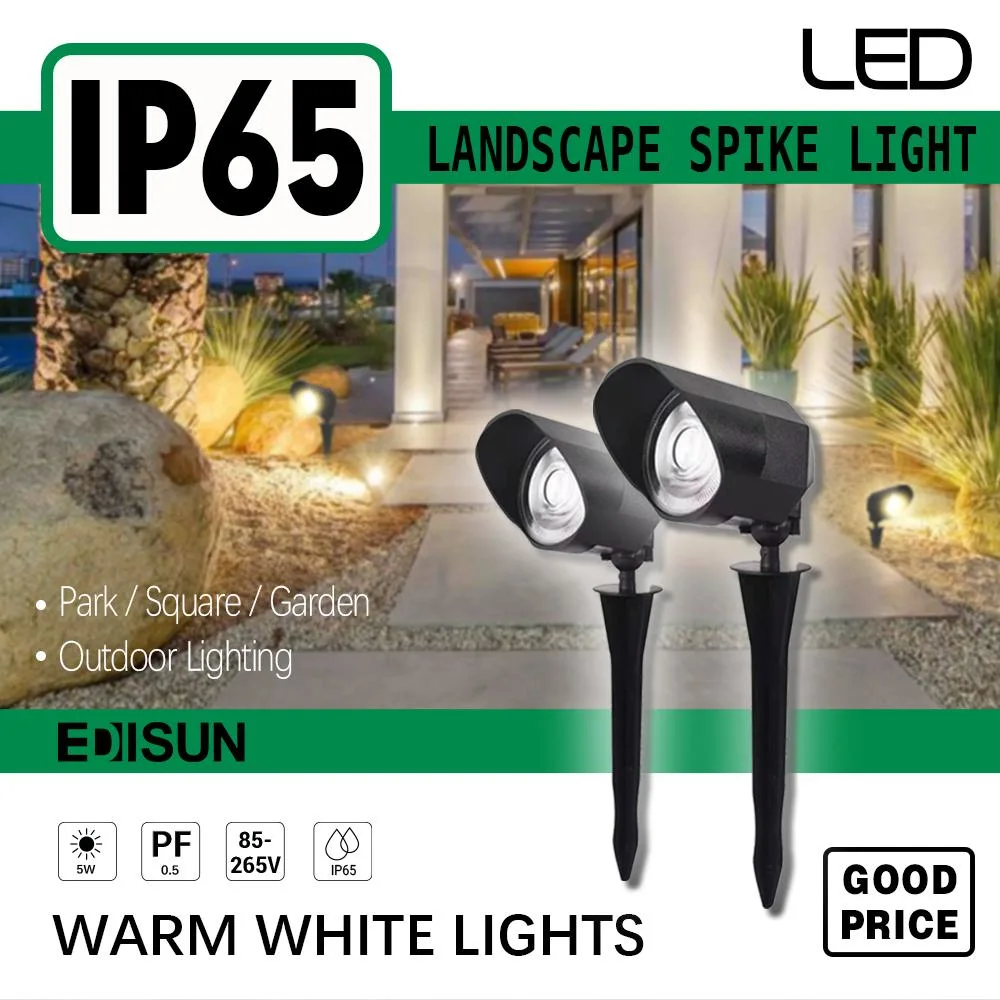 85-265V 5W LED Courtyard Spike Fixture IP65 3000K