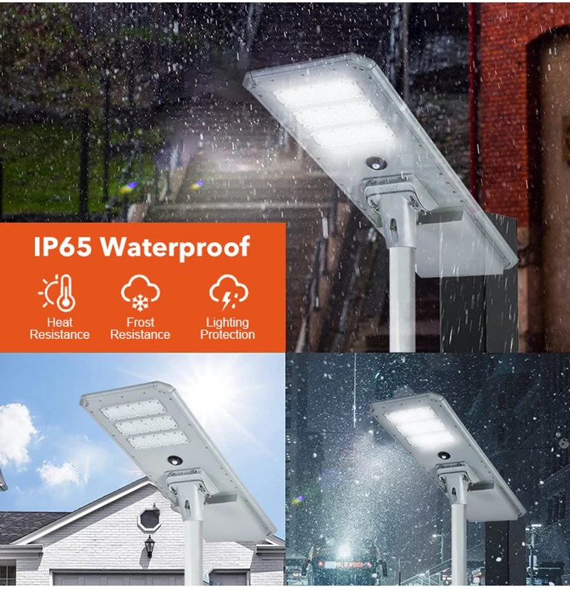 100W High Brightness Outdoor All in One Solar Street Light Post Lamp