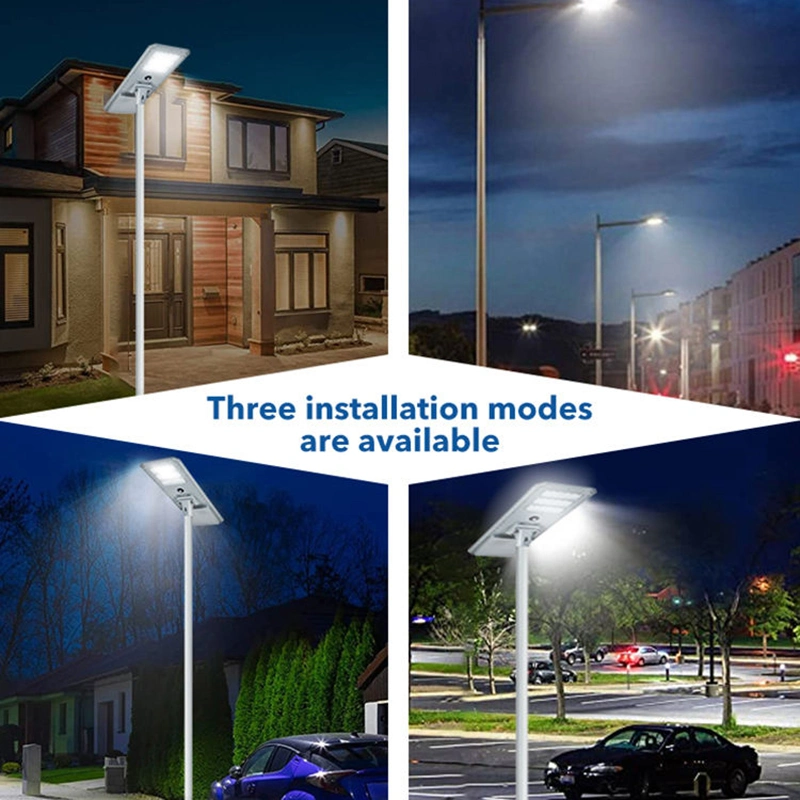 100W High Brightness Outdoor All in One Solar Street Light Post Lamp