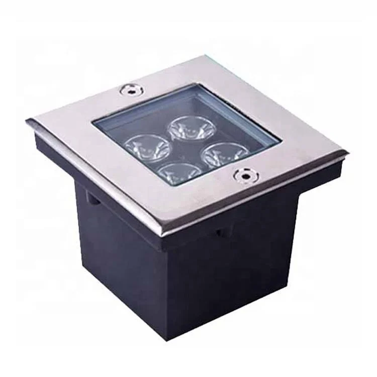 16W LED Square Outdoor Waterproof Park Landscape Light Courtyard Recessed Lawn Floor Light