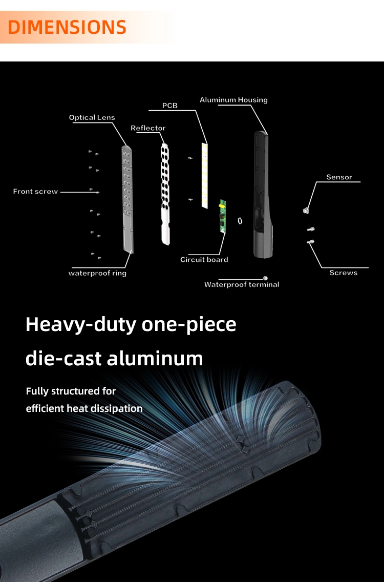 OEM ODM Aluminum Outdoor IP65 Waterproof Road Parking Lot Area Streetlight 30W 50W 100W LED Street Light