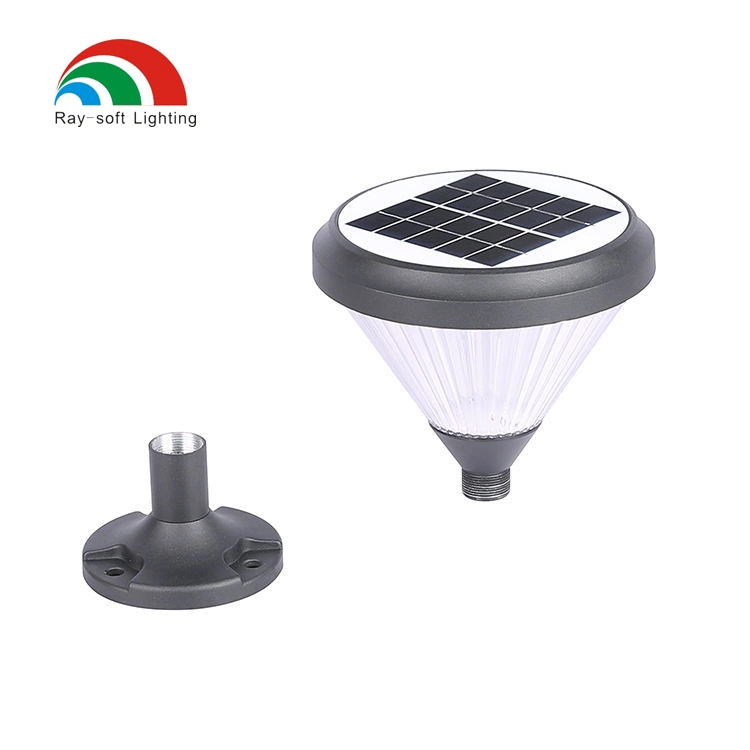 2023 High Quality IP65 Waterproof Cast Aluminum Garden Decorative Modern LED Solar Pillar Light