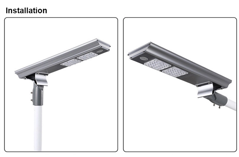 LED Solar Street Light Commercial Grade Everan Series 8000 Lumens All in One LED Solar Street or Area Light Solar Street Exterior Motion Outdoor Solar Lamp Post