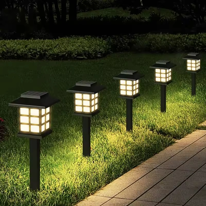 Solar Outdoor LED Lawn Small House Light Mini Solar Palace Light