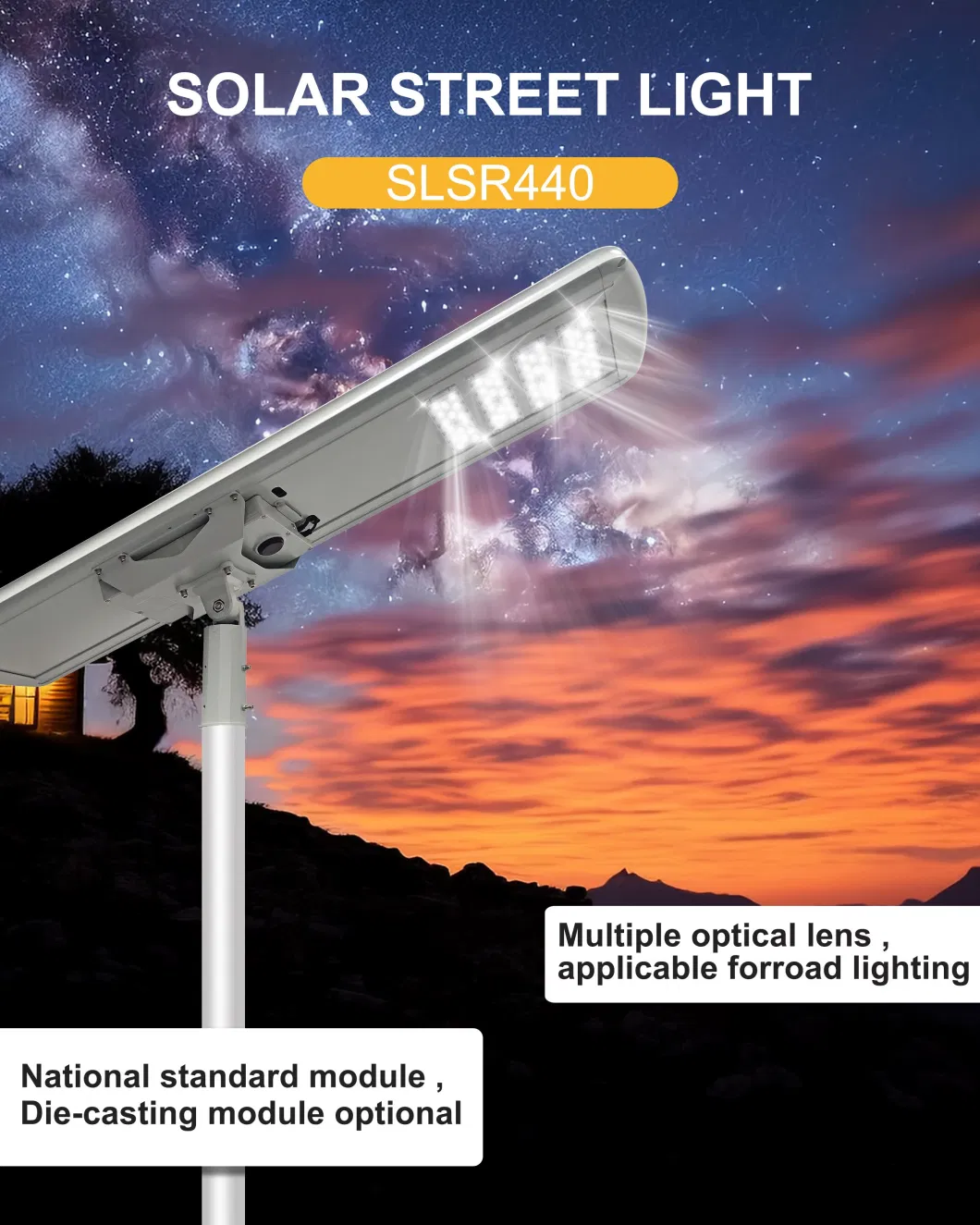 200W 300W Outdoor Waterproof Rural Household Courtyard Solar Charging LED Lighting Solar Lamp