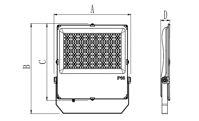 Factory Price 100W 150W 200W 300W 400W Sport Filed Outdoor Stadium Garden Landscape Tennis Court Yard IP66 Waterproof Dustproof Roadway Square LED Flood Light