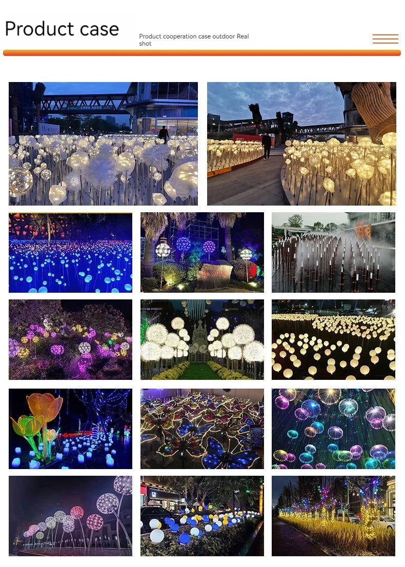 Garden Courtyard Decoration Outdoor Landscape Lighting LED Tulip Flower Lamp