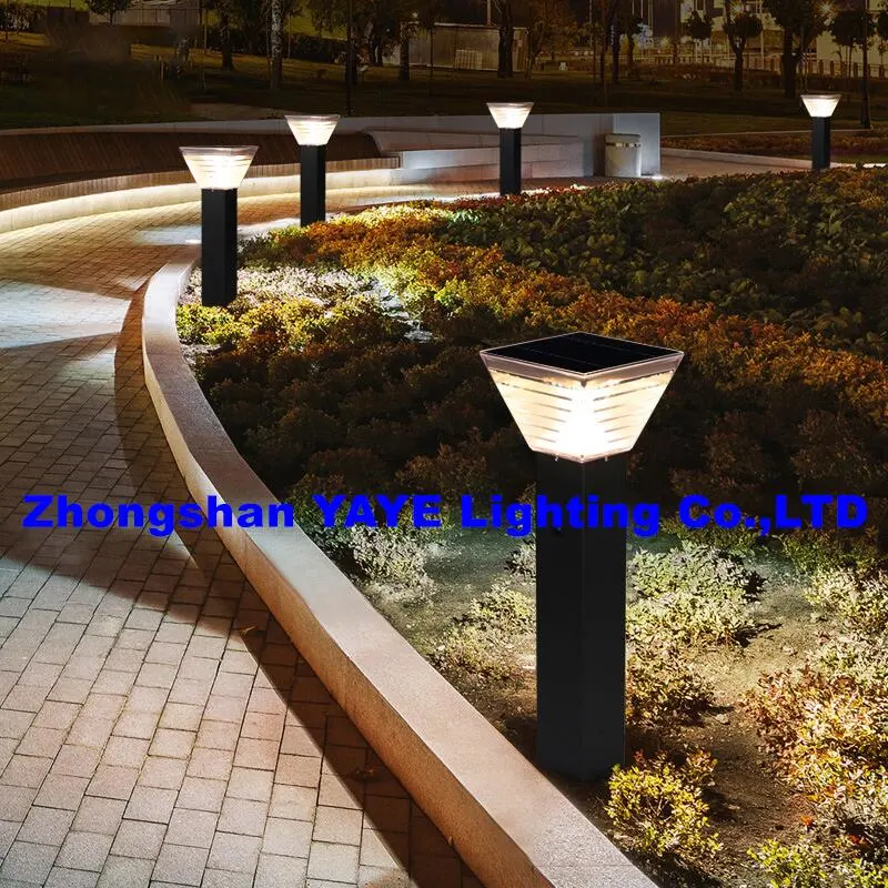 Yaye Zhongshan Supplier Manufacturer Hot Selling LED Solar 50W Lawn Pathway Landscape Yard Decoration Outdoor Waterproof IP65 SMD 150W 250W Solar Garden Light