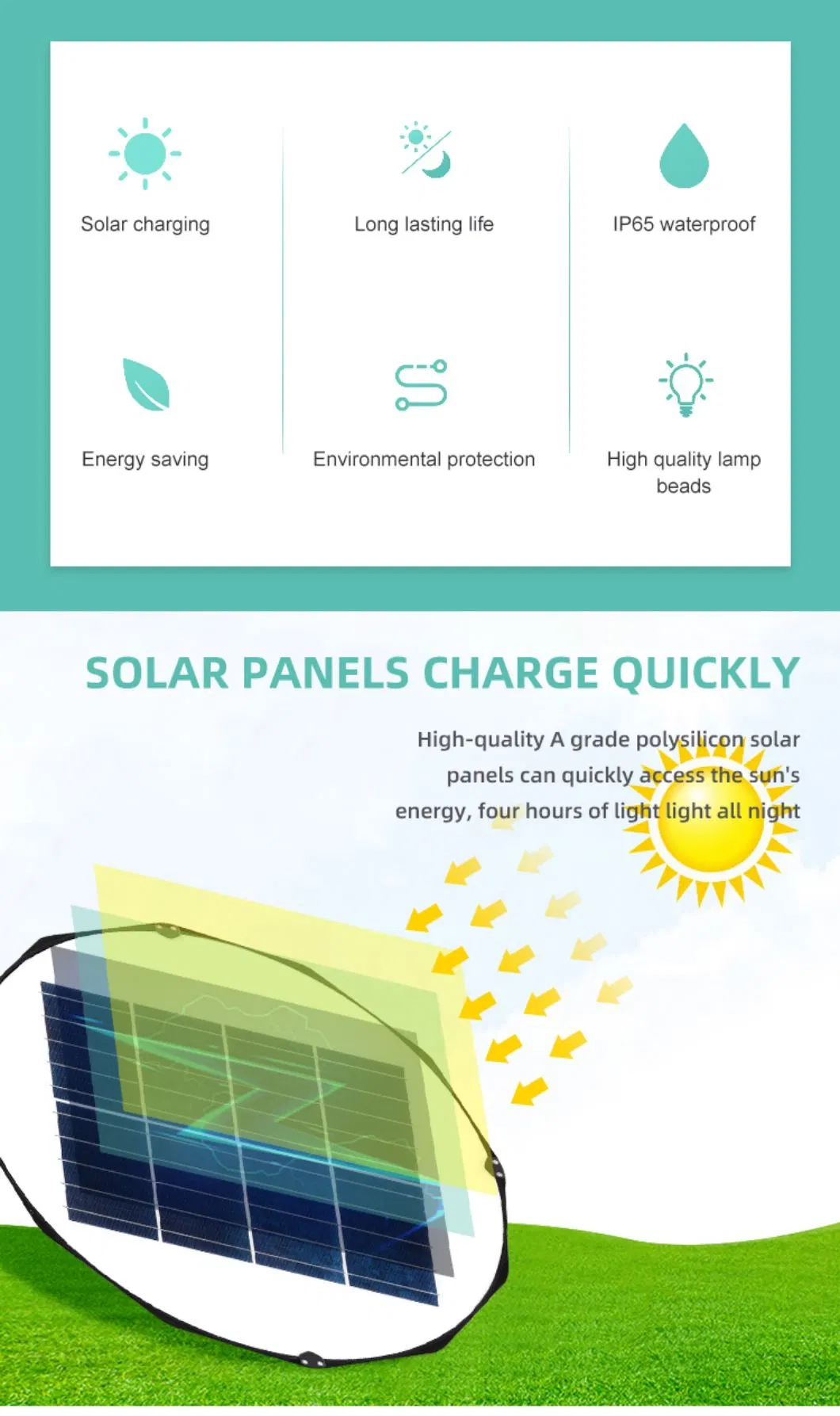 Eco-Solar Integrated Street Light for Outdoor Use