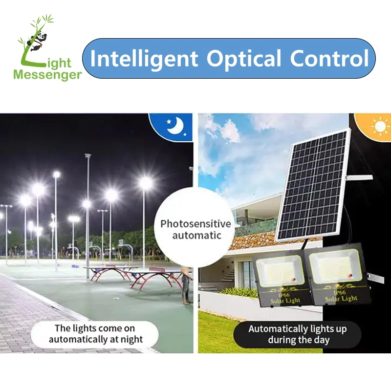 Light Messenger Wall Lights IP65 Waterproof Energy Saving Solar Light Outdoor Stadium Parking Lot Garden Courtyard Court Yard Solar LED Flood Lighting