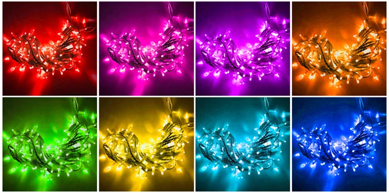 Christmas House Decoration Ideas Cheap LED Fairy Lights IP65 Rubber Cable Connectable High Brightness Outdoor Light Strings