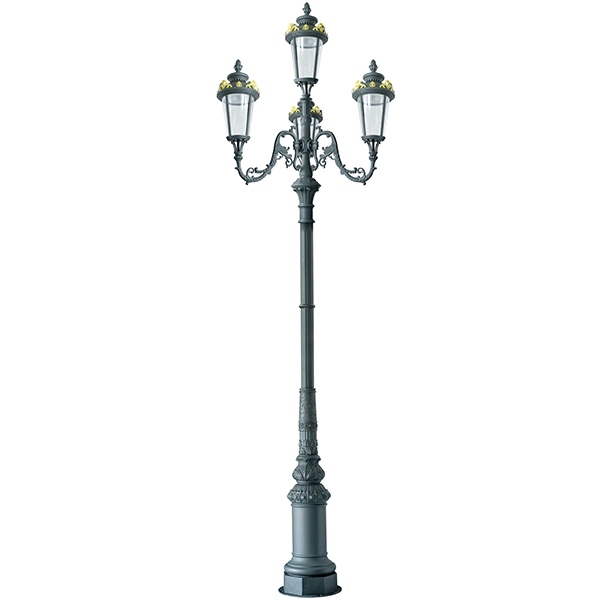 Community Street Lamp Post Courtyard Decorative Light Pole with Anti Rust Primer Coating