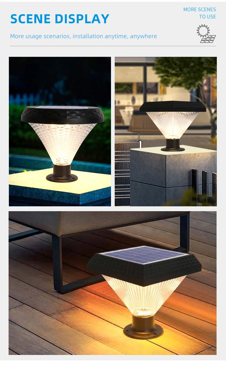 1W 2W 4W 8W Outdoor Waterproof Decorative Solar Garden Light