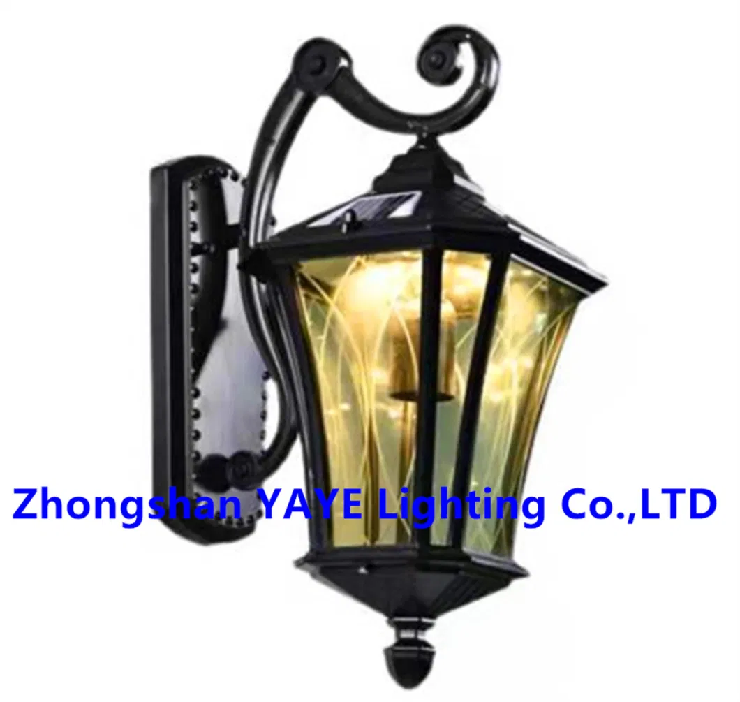 Yaye Hottest Sell LED Solar Outdoor Waterproof IP66 Wall/Garden/Path/Courtyard Lamp with 3 Years Warranty/200PCS Stock