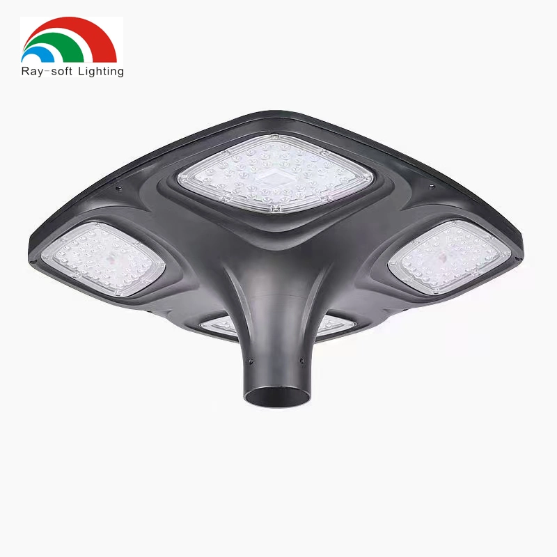 2024 Alumium Privated Solar Powered Outdoor Pathway Decoration Landscape Waterproof Lawn Lamp 8W*4 Spot Lights LED Solar Bollard Garden Lights