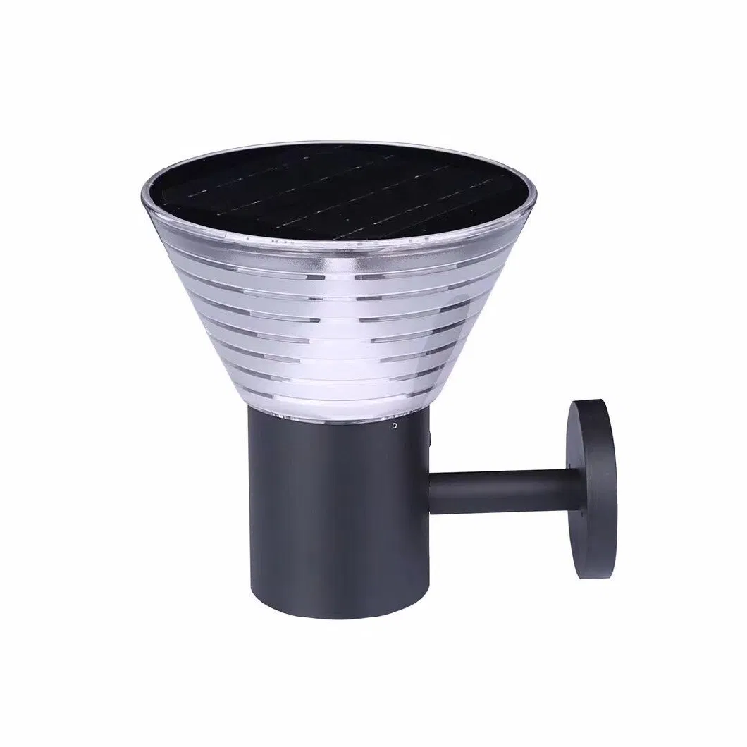 Aluminium Solar Garden Light, Solar Bollard Light Outdoor, Bright Solar Garden Lighting Fixture, Solar Garden Wall Light Dusk to Dawn