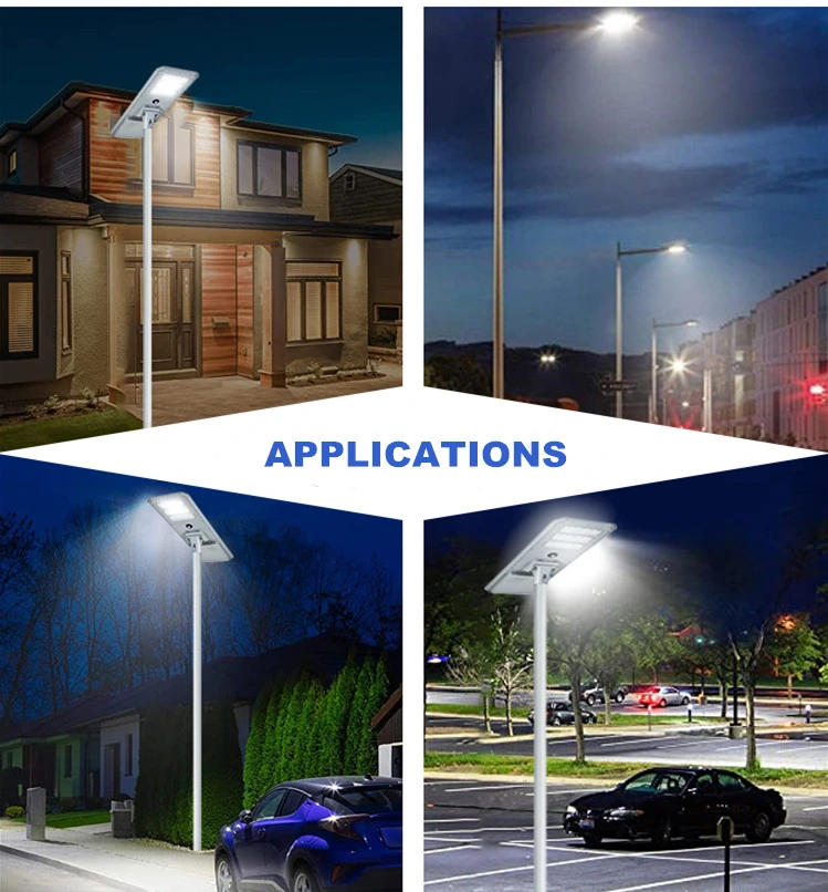 Dusk-to-Dawn LED Area Parking Light Solar Street Light 150W for Outdoor Lighting Project