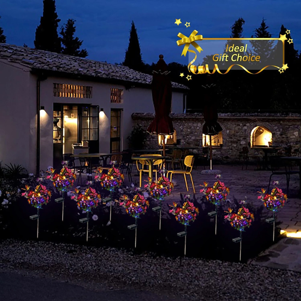 Solar Lights Outdoor Garden Butterfly Lights Decorative Solar Stake Lights with Butterflies Ci24860