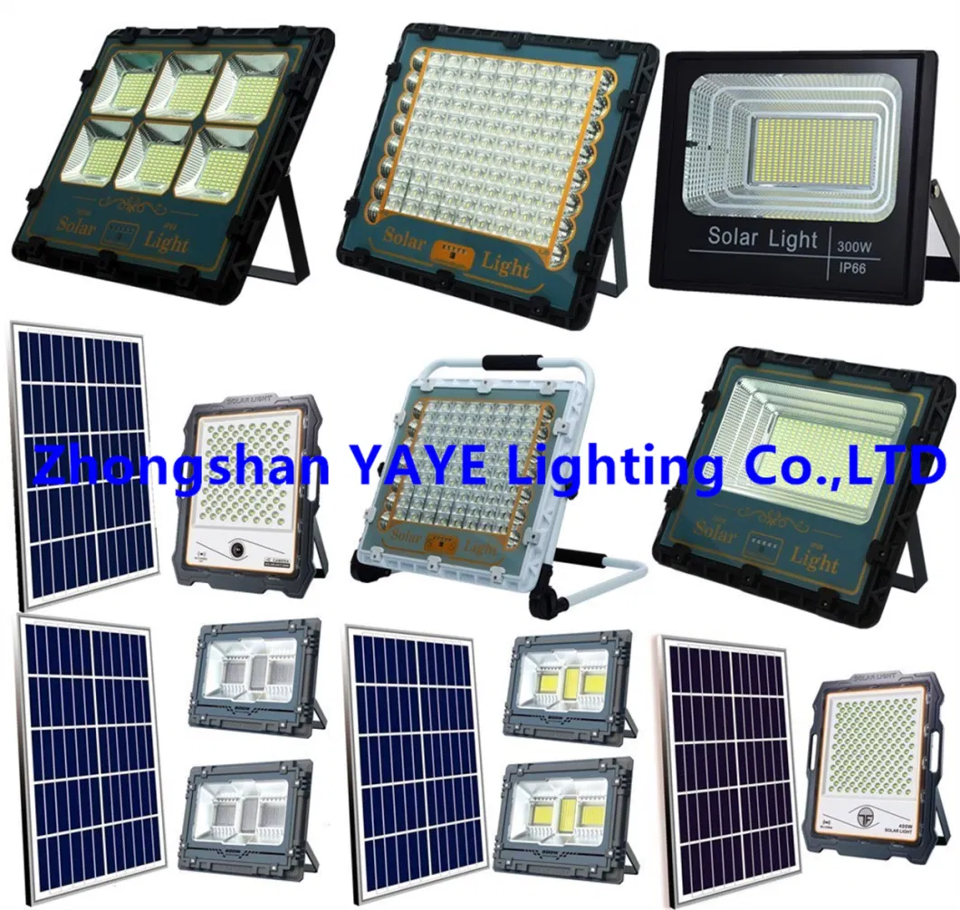 Yaye Solar Manufacturer Factory 2000W/1500W/1000W/800W500W/400W/300W/200W/100W LED Outdoor Street All in One Camera COB Wall Flood Garden Road Light Distributor